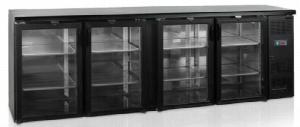 Шкаф холодильный со стеклом Tefcold Cbc410G барный черный