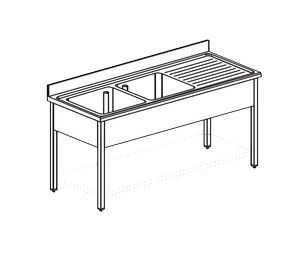 Ванна моечная Apach Chef Line L2S167-55Rw