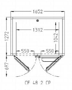 Камера расстоечная Pavailler Cf 48 2 Cp 40X80 2двери/2тележки